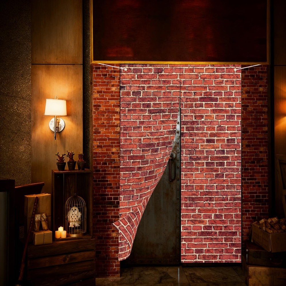 Brick Wall Backdrop Halloween Red Brick Wall Backdrop Decorations for Birthda...