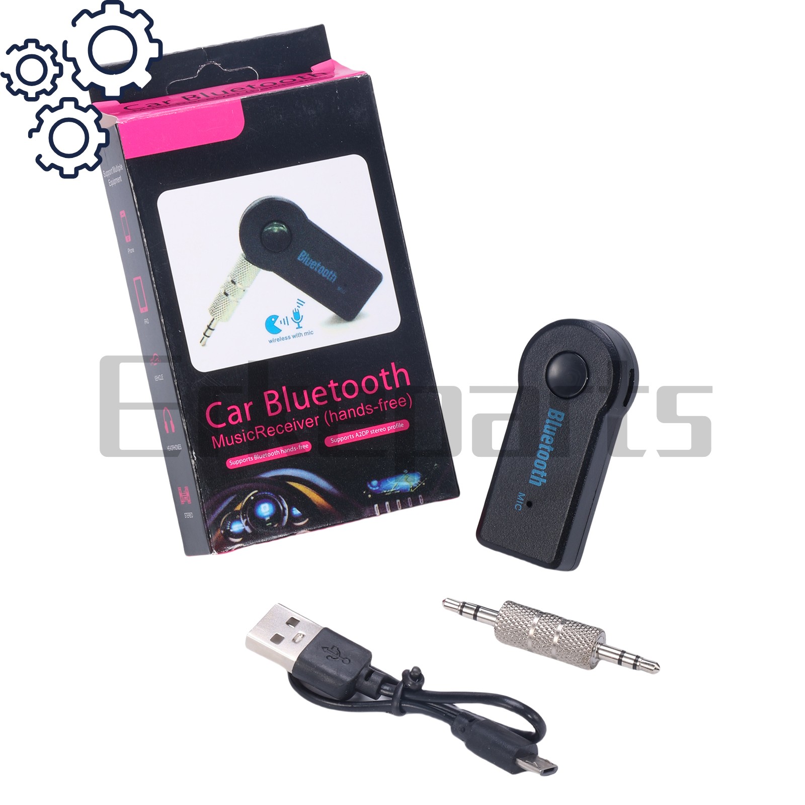 New Car Receiver Adapter Wireless Bluetooth 3.5mm AUX Audio Stereo Music Home