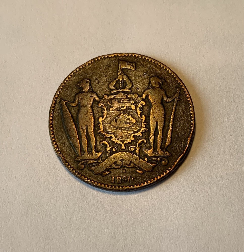 1890h British North Borneo One Cent
