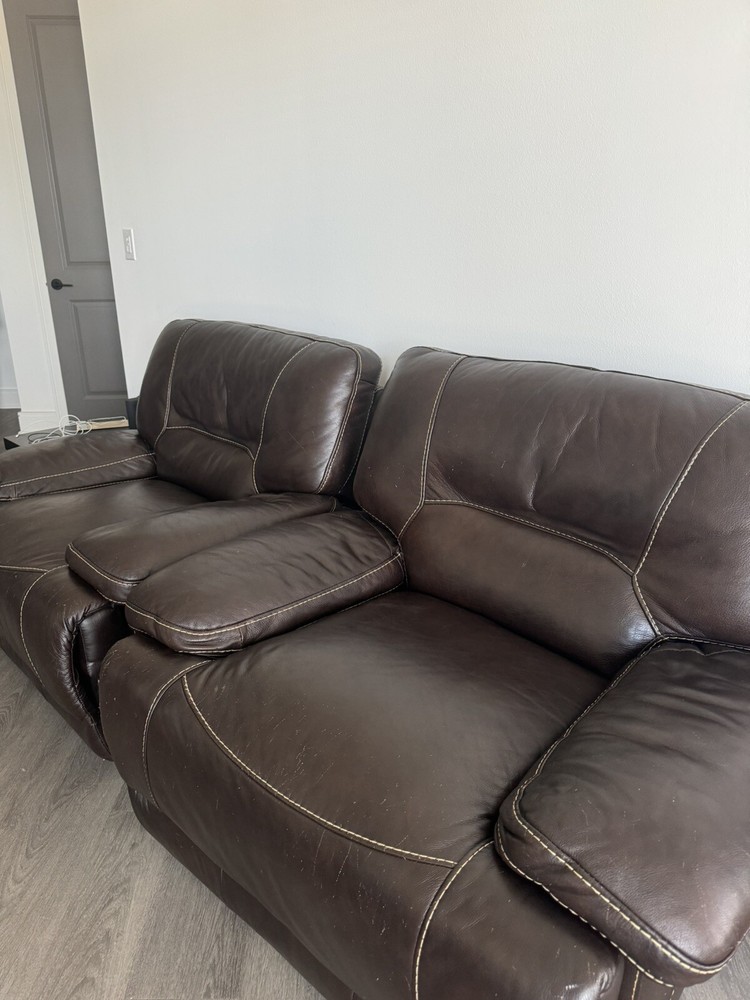 recliner set brown
