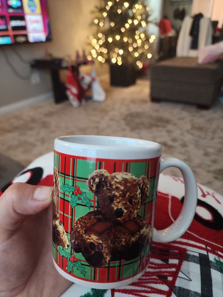 Christmas Huston Harvest Teddy Bear Mug.