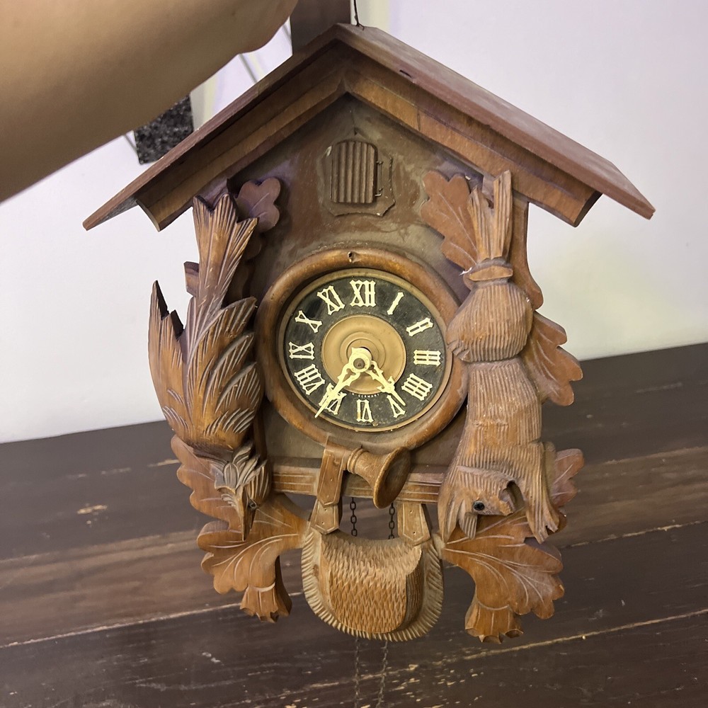 W Germany Wood Cuckoo Clock