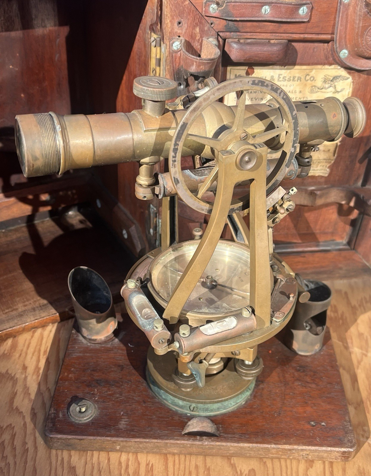 RARE Keuffel & Esser Co. EARLY 1900s Twisted-Frame Surveying Transit Antique