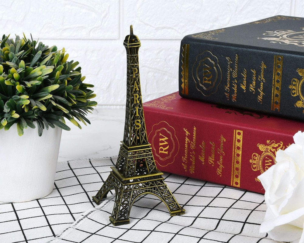 Eiffel Tower Model Eiffel Tower Metallic Statue Eiffel Tower Figurine for Sou...