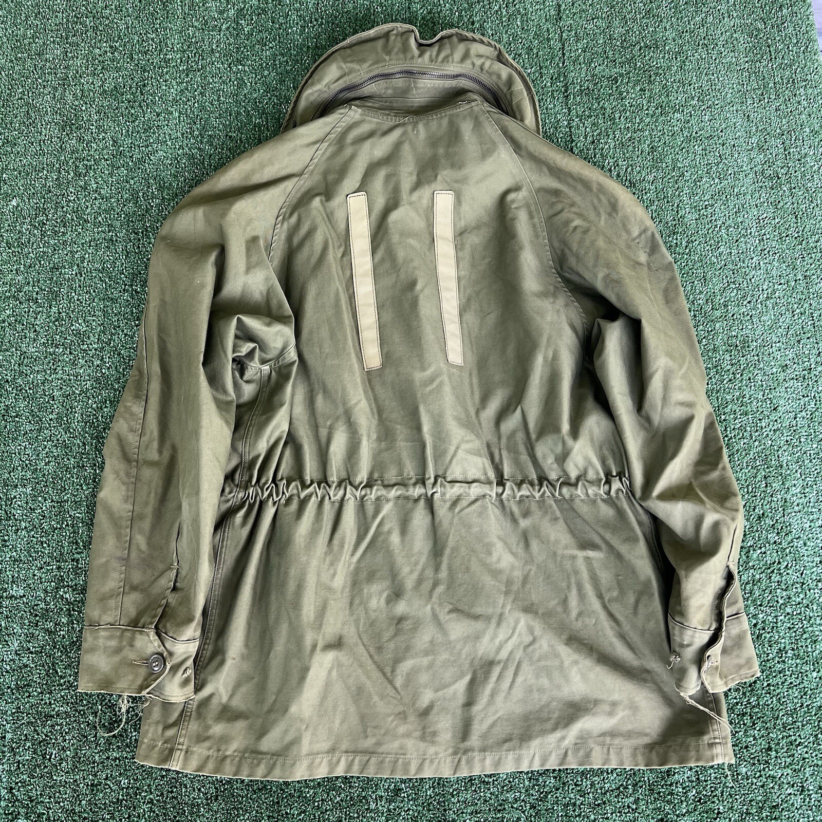 Vintage 50s 60s Korea Vietnam War OG 107 Sateen Jacket Medium Regular Reflective