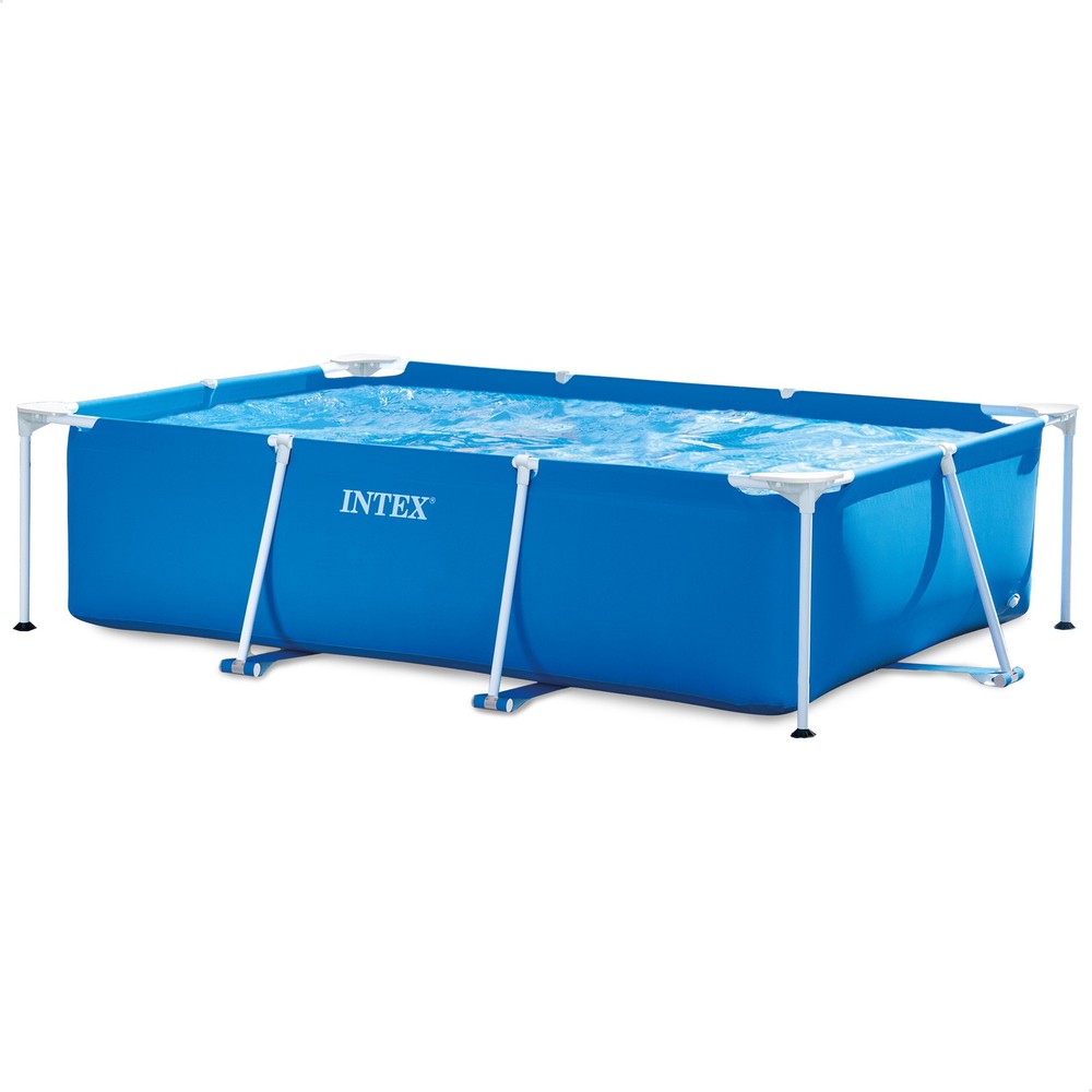 Intex Rectangular Frame Above Ground Outdoor Backyard Swimming Pool