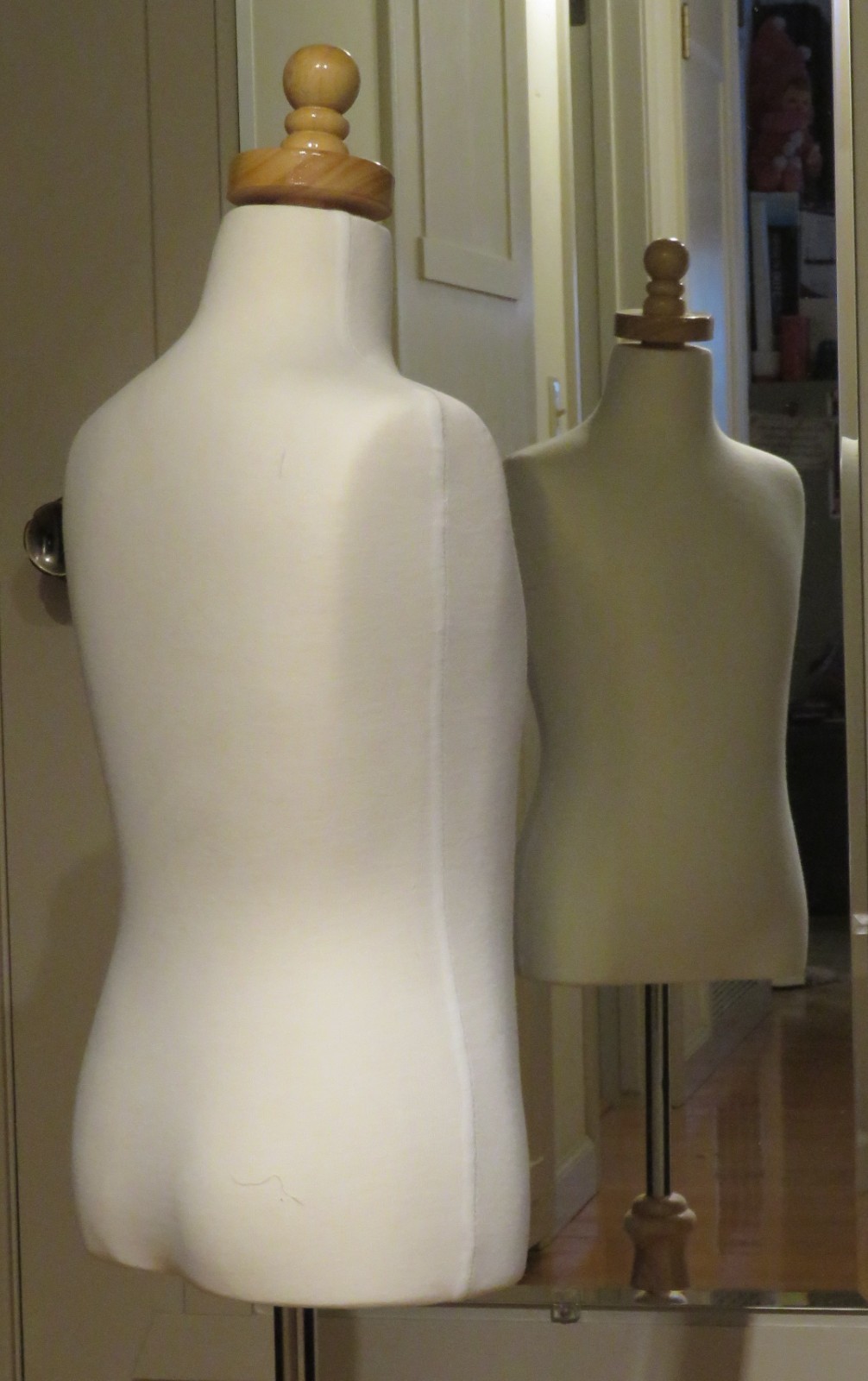 Mannequin Torso Child Cloth Covered Dress Form with Stand 27x23½x28