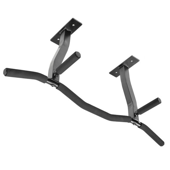 Ceiling Mount Pull Up Bar With Reversible Risers For 16 And 24 Inch Joists