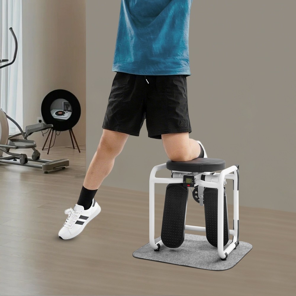 Mini Sport Stepping Machine Multi-Function Stepper with Seat for Home Exercise