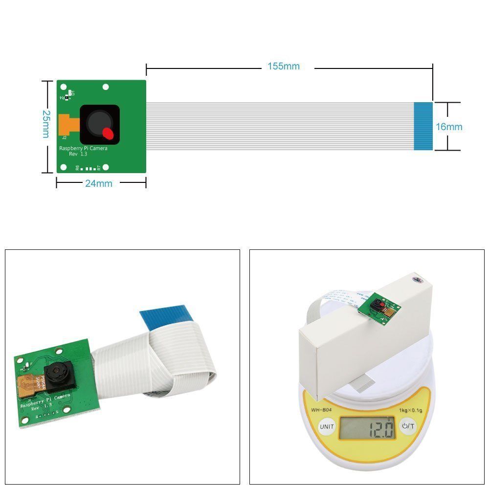 Raspberry Pi 3 Camera Module Board 5MP Webcam 1080p for Raspberry Pi 3 B+& Pi 3#