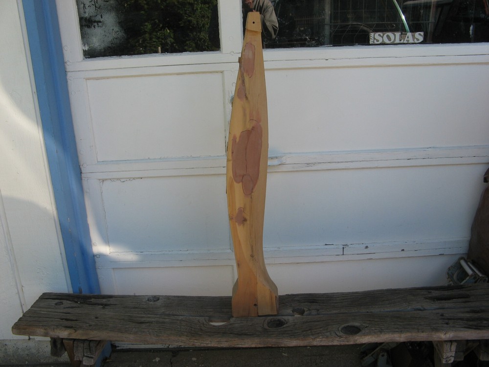 WOOD AIRPLANE PROPELLER MASTER PATTERN-one blade for 6ft -Prototype Forming Jig