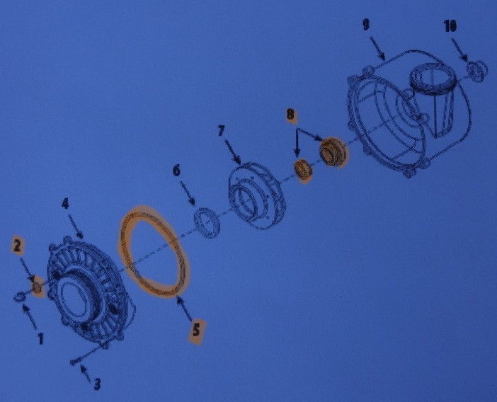 Waterway Executive 48 / 56 Frame Spa Pump Shaft Seal O-ring Repair Kit