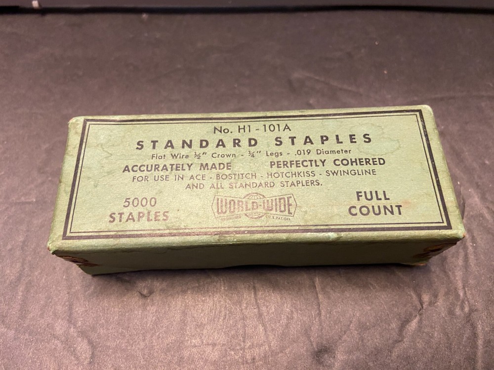 World Wide Standard Stamples H1 - 101A Old Staples Advertsing