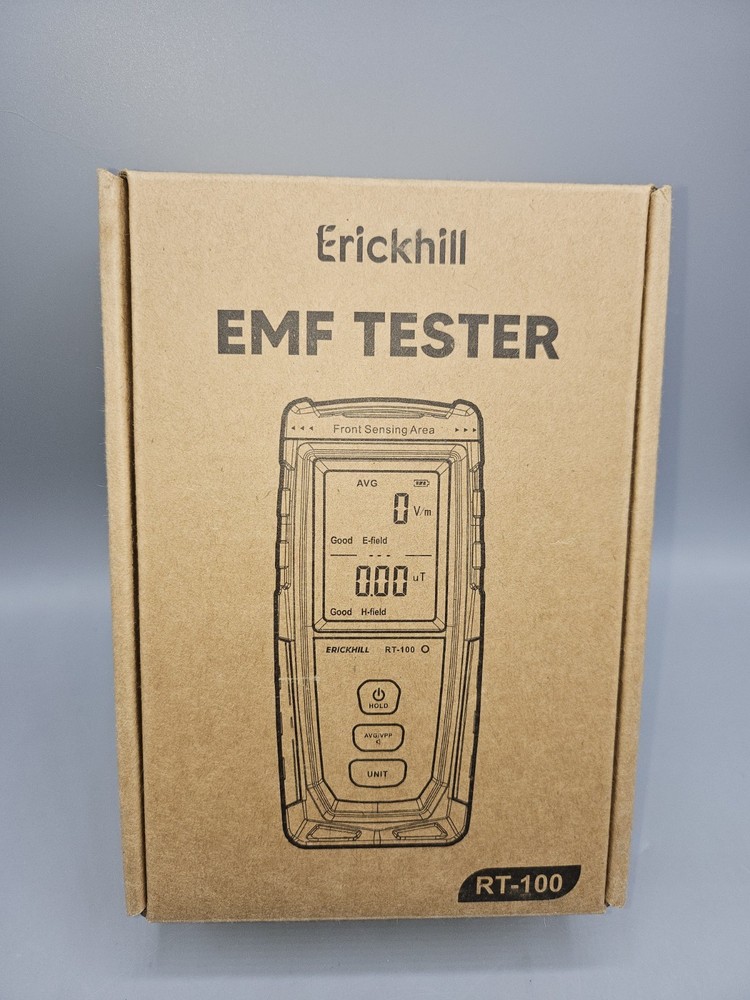ERICKHILL RT-100 EMF Tester - Professional Electromagnetic Field Meter-NEW