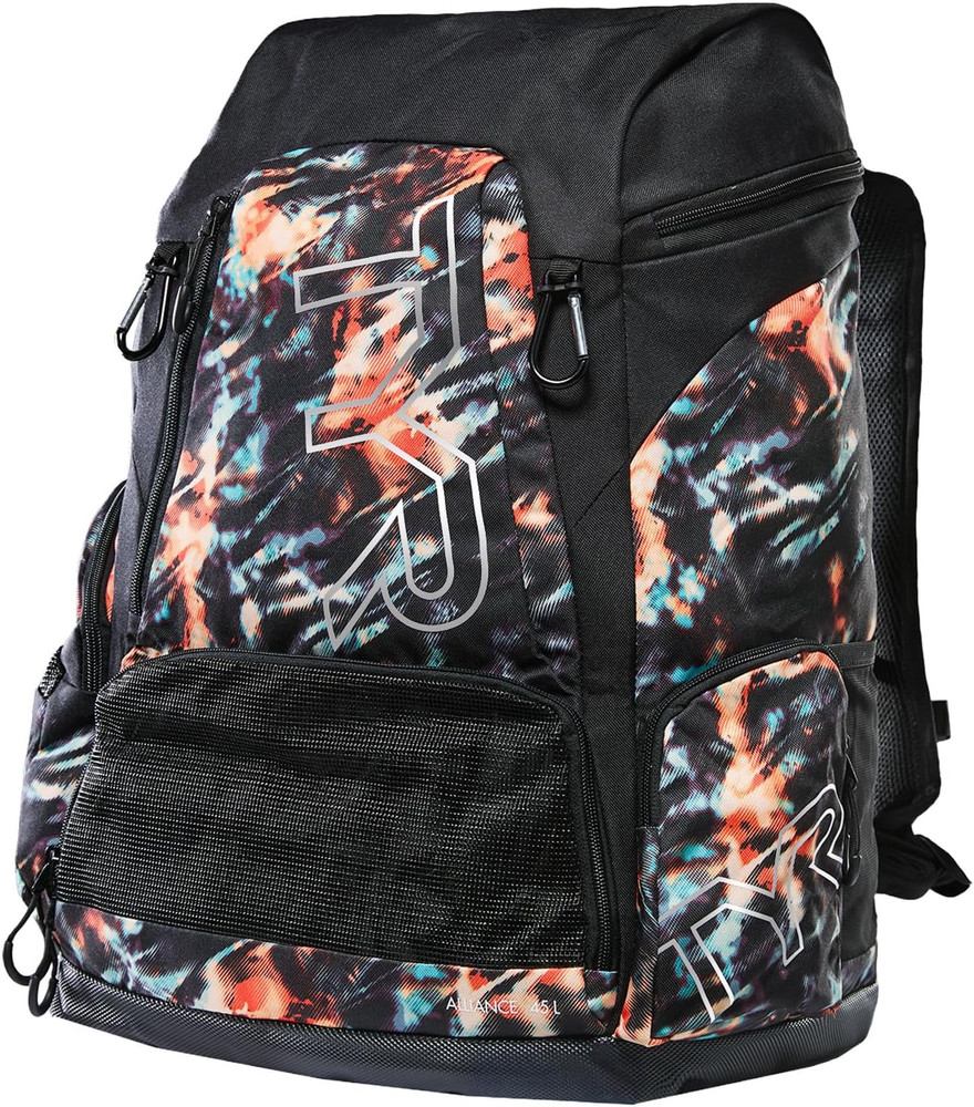 Alliance 45L Validus Printed Backpack, Orange/Aqua/Black, Onesize