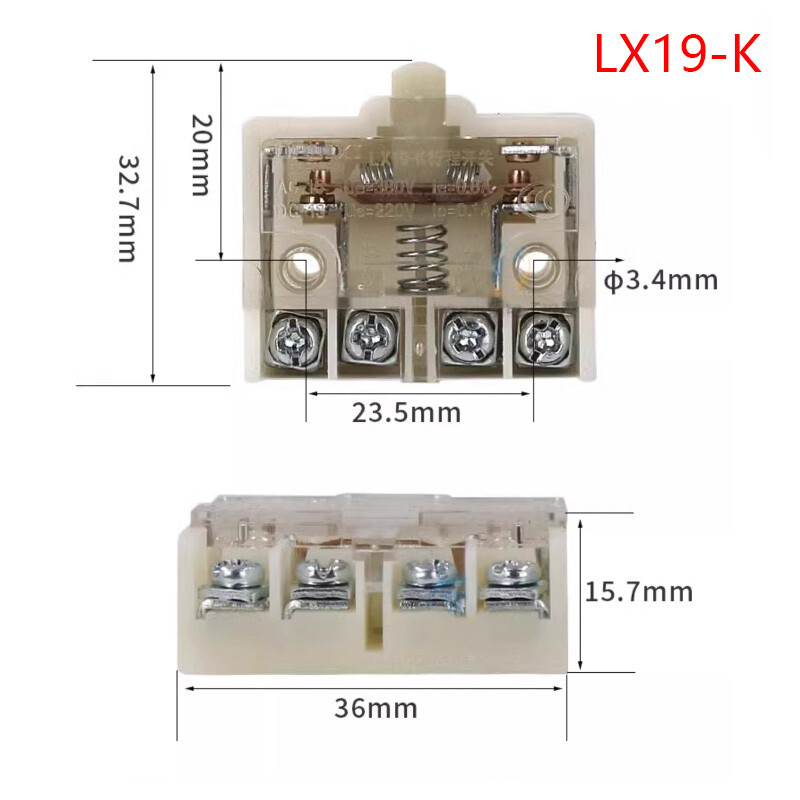 Micro Switch Travel Switch Core Limit Switch LX19-K Foot Switch Self Reset New