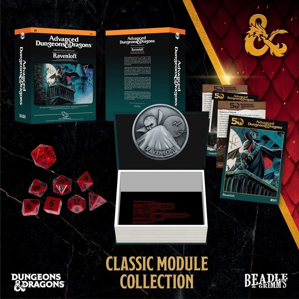 Dungeons & Dragons Ravenloft Classic Module Dice Collection Set