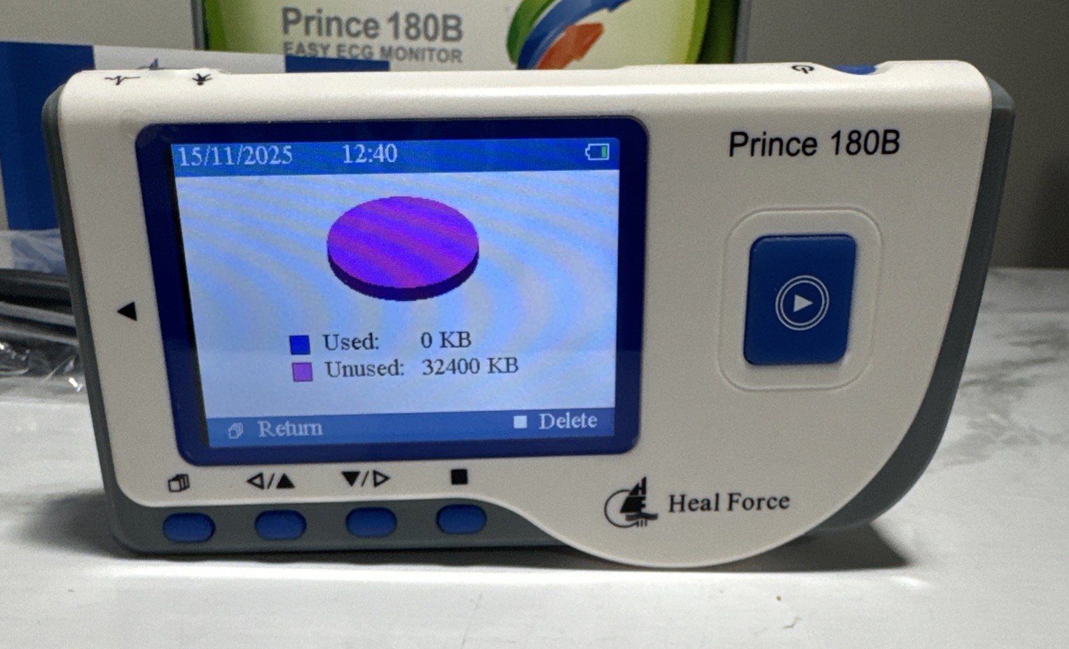 Heal Force Prince 180B Handheld ECG EKG Heart Rate Monitor Home Medical Care