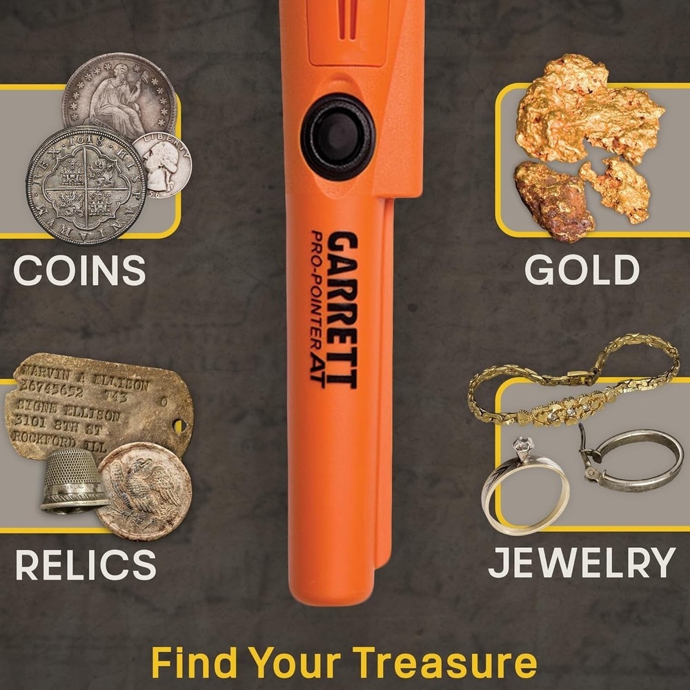 Garrett Pro-Pointer AT Waterproof Metal Detector Pinpointer 20ft Orange