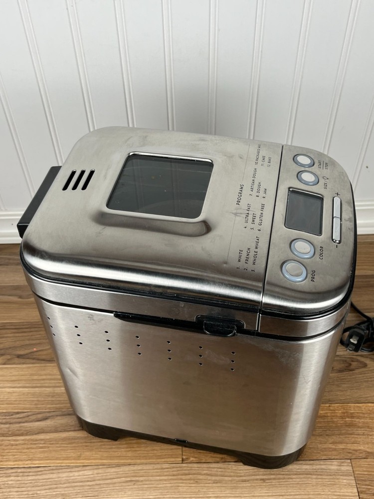Cuisinart CBK-110 Bread Maker Compact Automatic Stainless Steel Silver - Tested