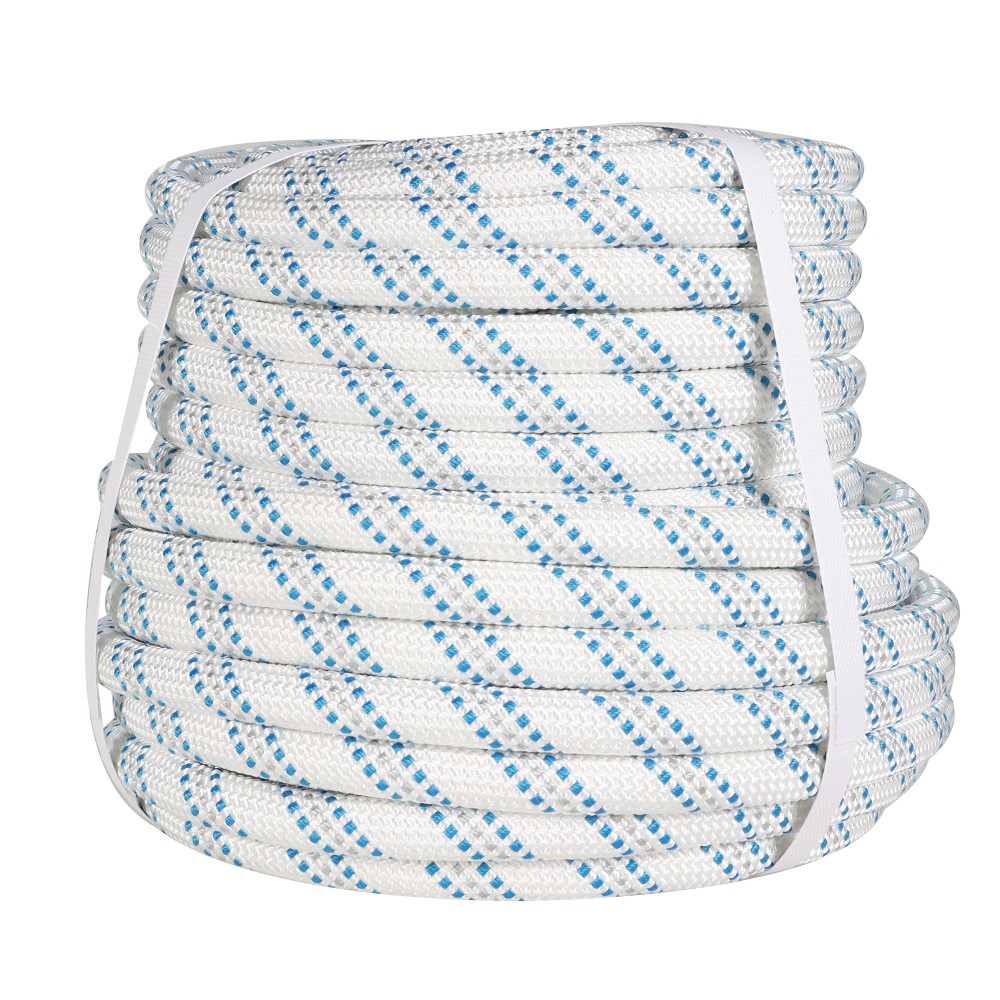 Double Braid Nylon Polyester Arborist Bull Rope Pulling Rigging Line 5/8" × 150'