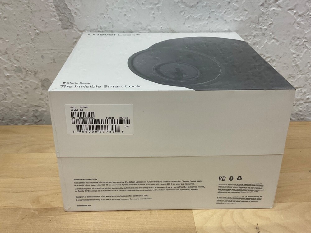 Level Lock+ Smart Lock - Matte Black - CF14U