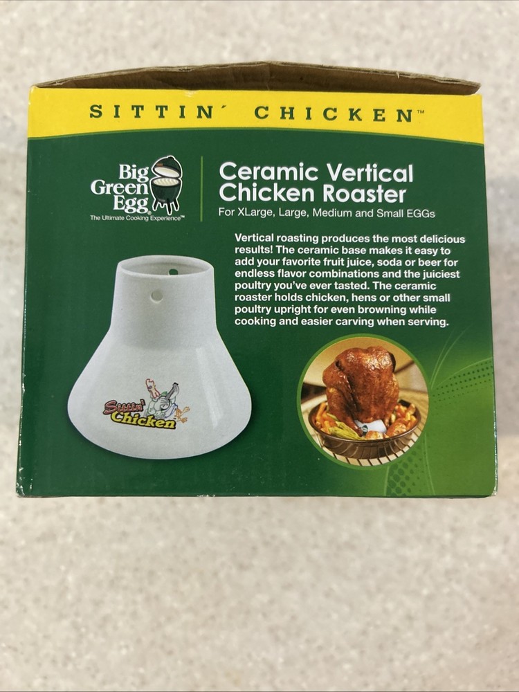 Big Green Egg Ceramic Chicken Roaster - New