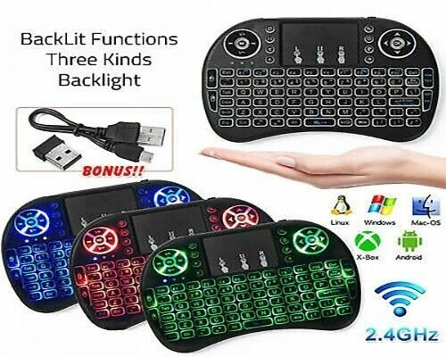 US Mini i8 Wireless Keyboard 2.4G with Touchpad for PC Android Desktop PC TV Box