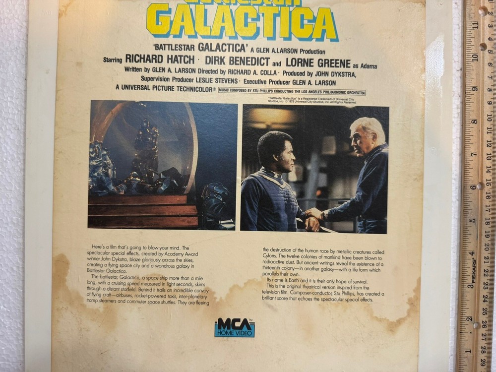 Vintage Battlestar Galactica CED Video Disk 1983