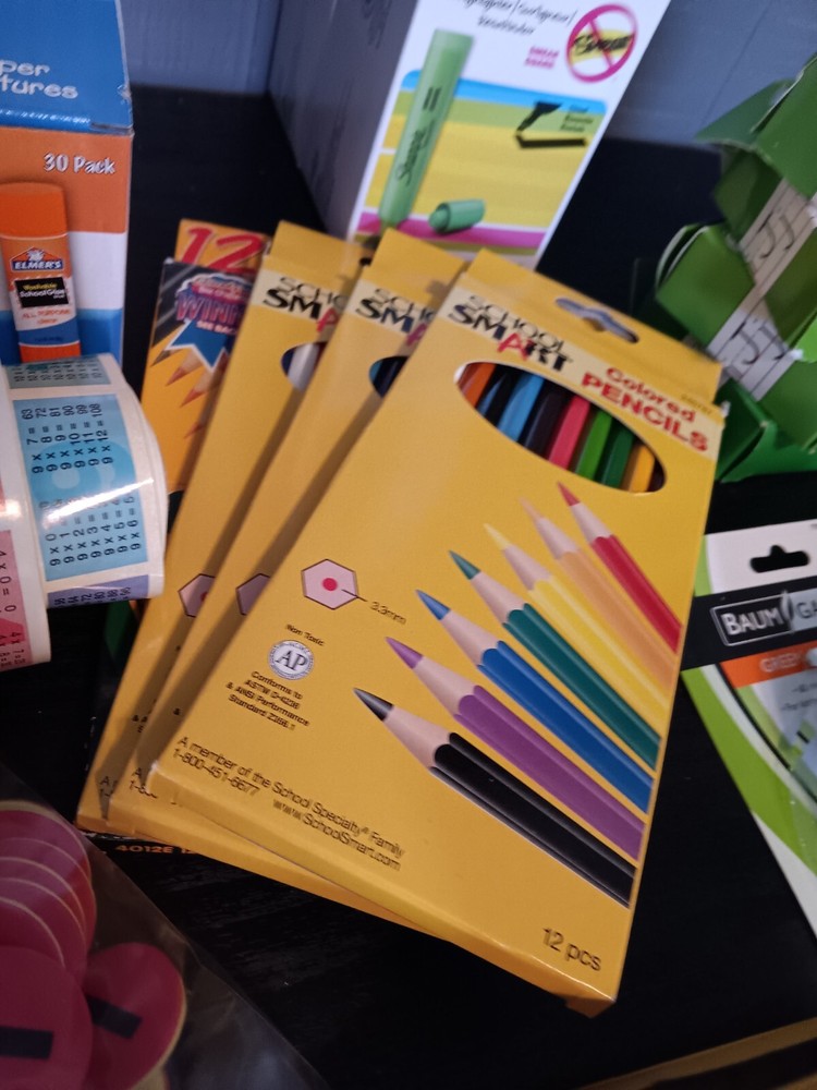 Lot Classroom School Supplies Highlighters Alphabet Math Manipulative Timer