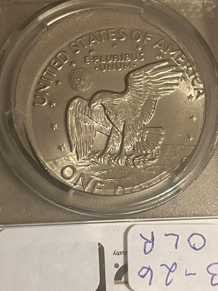 1978 Ike dollar Mint Error , Off center , Brilliant uncirculated PCGS MS62