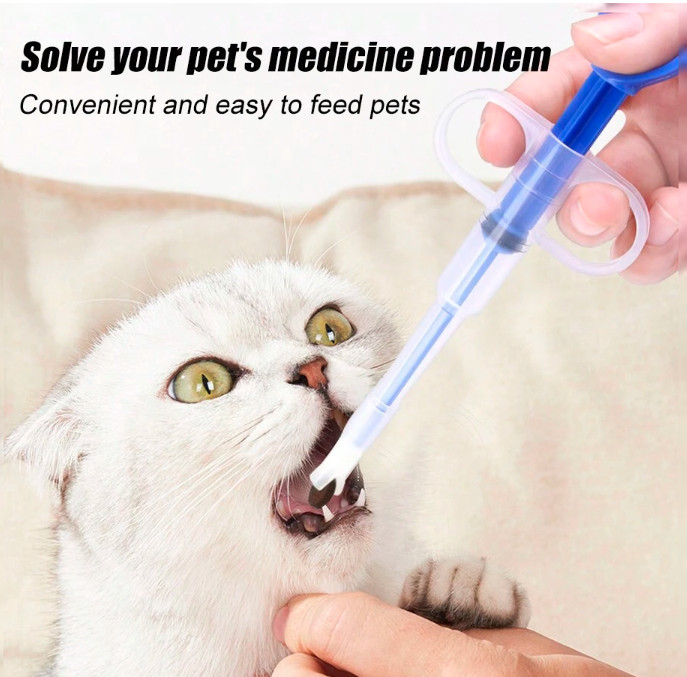 Dog Cat Pill Tablet Capsule Popper Piller Dispenser Syringe Gun Giver Tool