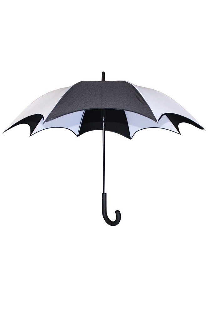 Funeral Procession Umbrella [BLACK/WHITE] Goth Emo Punk