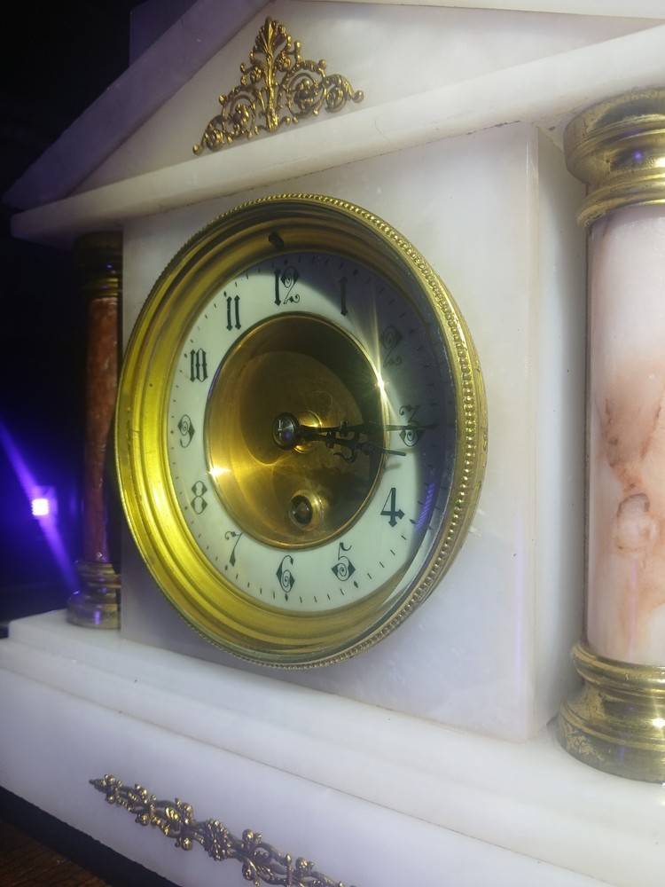 Goddess Athena Marble Centerpiece Pendulum Clock