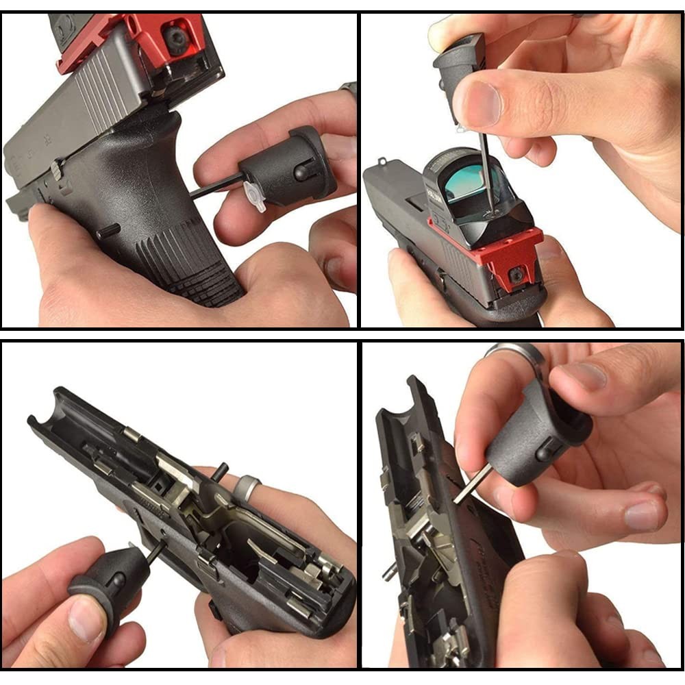 Aecktech 2 Pieces Handgun Frame Insert Plug Tool for Glock GEN3 Models Black