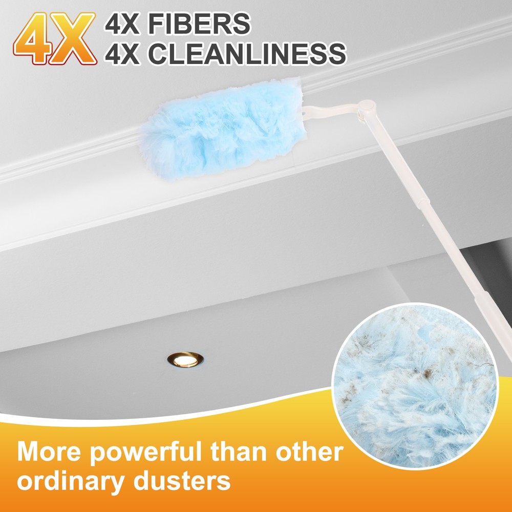 1 White Flexible Refill Handle Count, for 10 Blue Downs