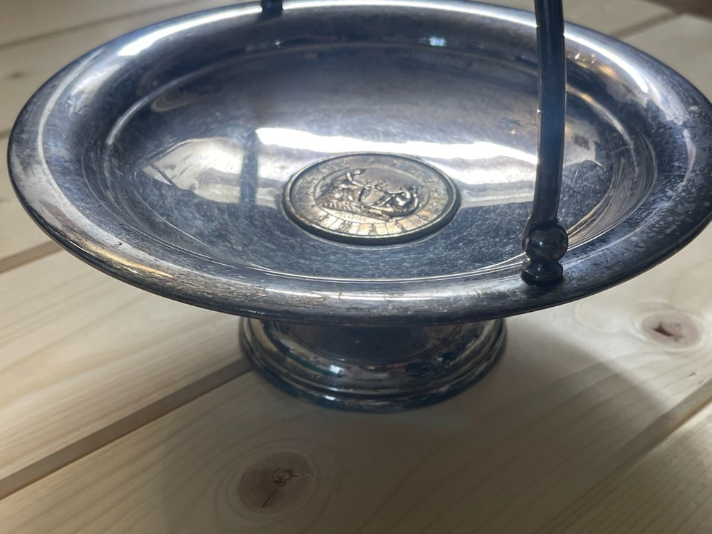 Antique Figural Silver Plated Fruit Bowl