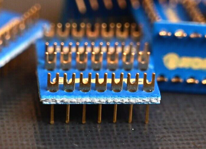 Cambion DIP-14 Component Soldering Socket Gold Plated NOS Fits DIP IC Socket