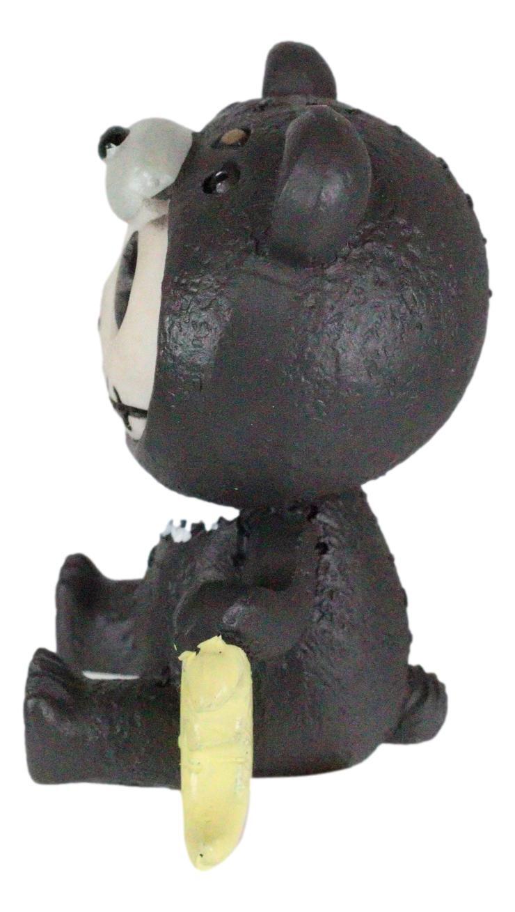 Furrybones Kuma The Black Teddy Bear Costume Skeleton Figurine Furry Bones