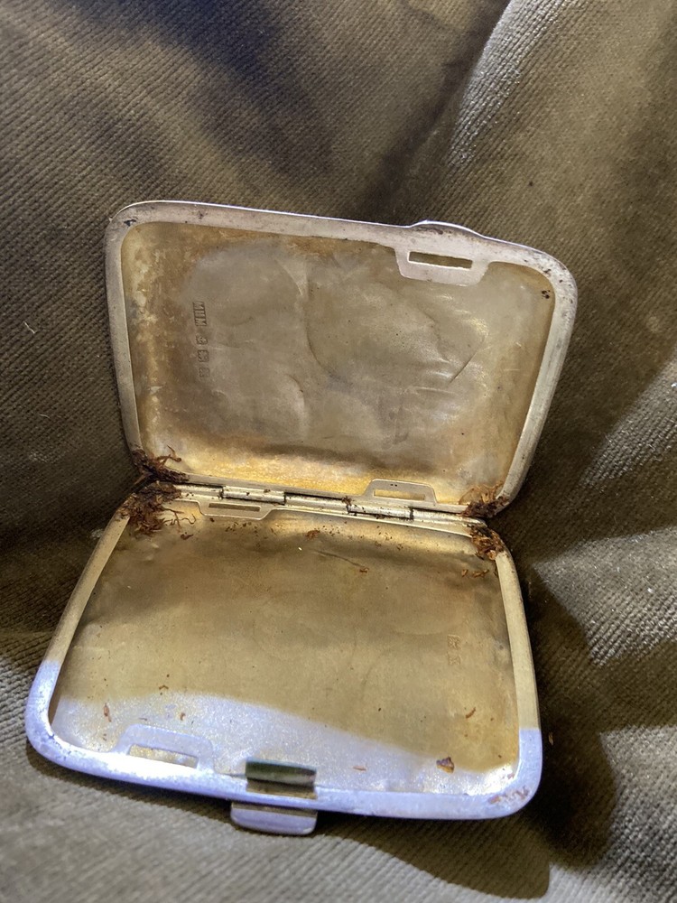 Antique sterling silver cigarette case