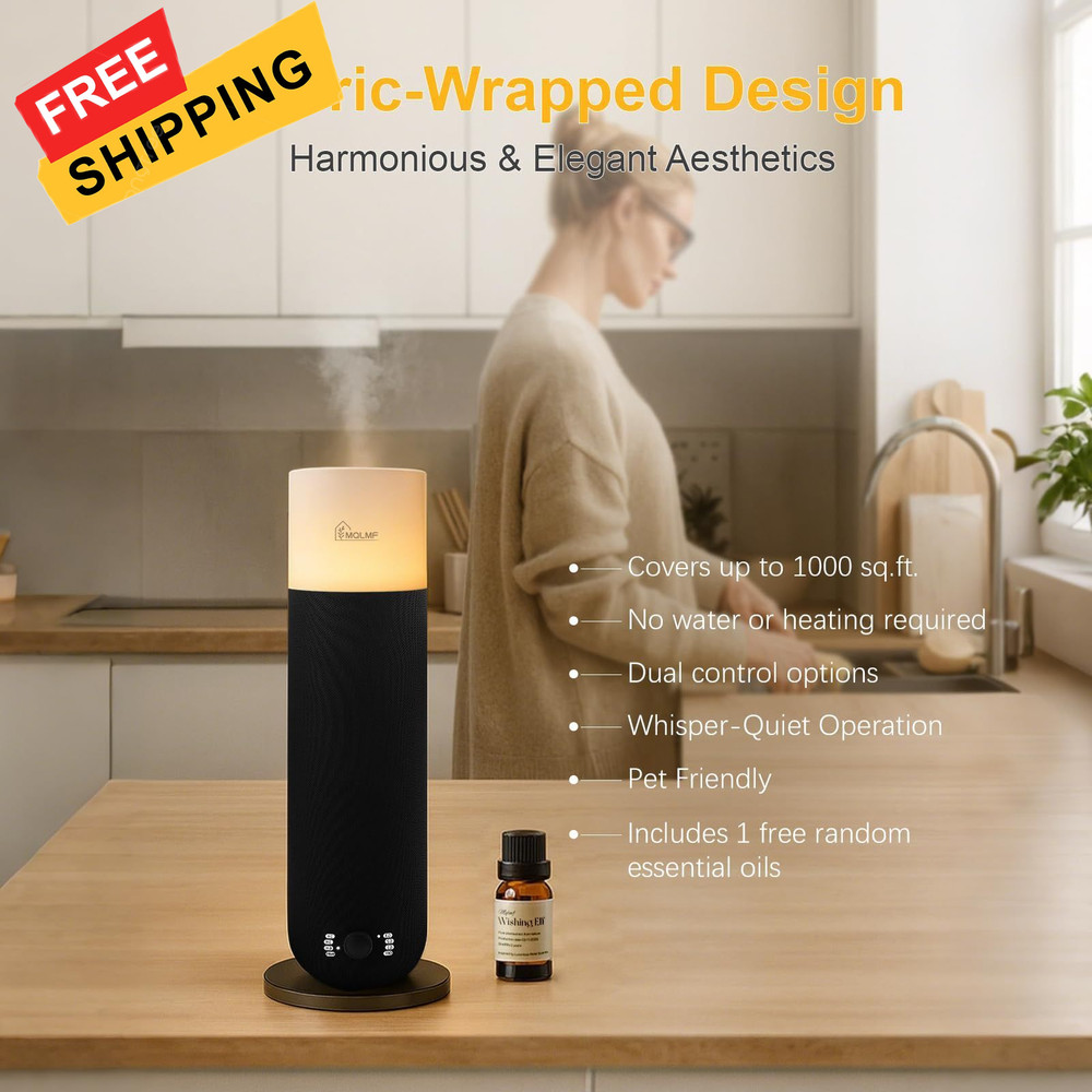 MQLMF Hotel Collection Diffuser 1000 Sq Ft, Weave Black