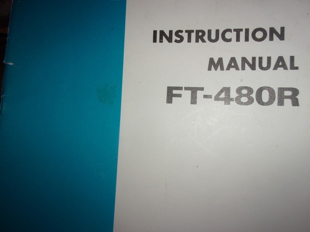 Yaesu FT-480R manual