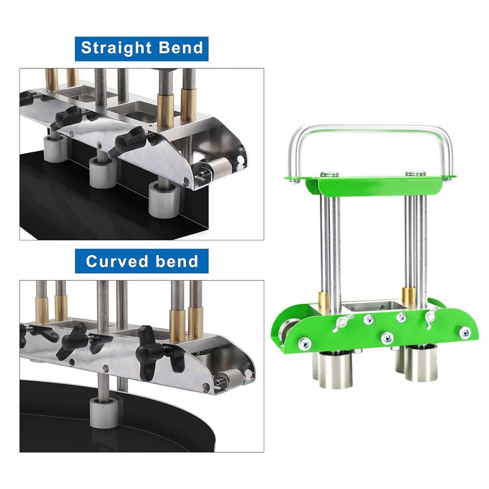 Versatile 3-Station Metal Roller Bender for 0-90Â° Adjustable Bending