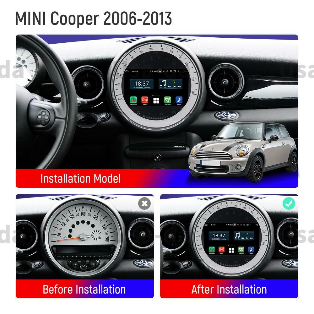 For Mini Cooper 2006-2013 Car GPS Navigation Android Radio Stereo Head Unit4+64G