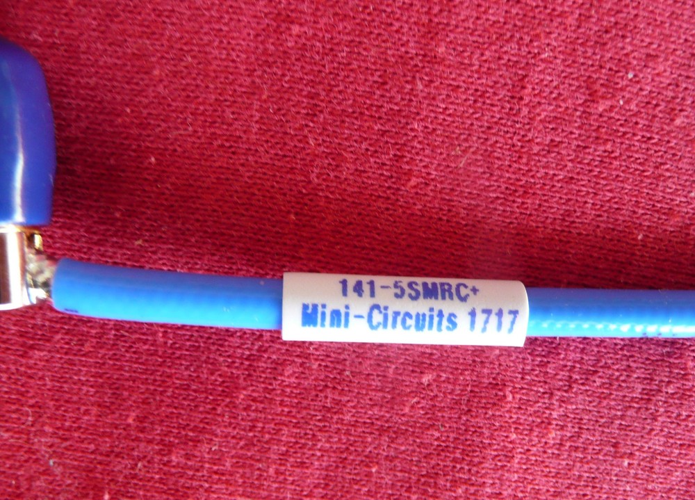 FIVE (5) Mini Circuits 141-5SMRC+ Hand-Formable 5" RF Cables, RoHS