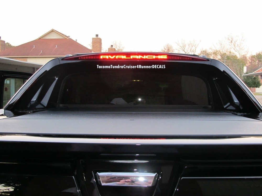 FITS Chevy Avalanche 3rd Brake Light Decal 2011 2012 2013 LTZ PAINTED CLADDING