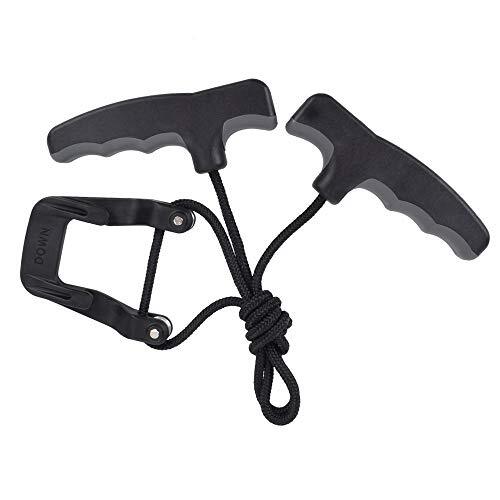 Compound Bow Crossbow Rope Cocking Device Pull Aid 4-Finger Silicone Wrapped