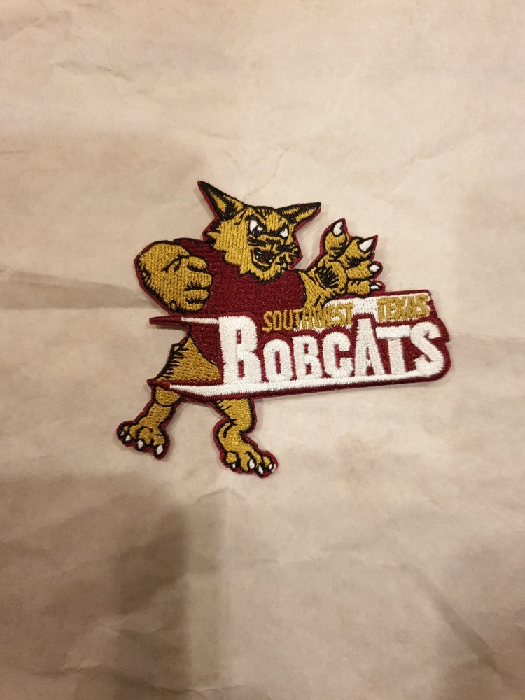SOUTHWEST TEXAS STATE BOBCATS Iron On embroidered patch 3"X 3”