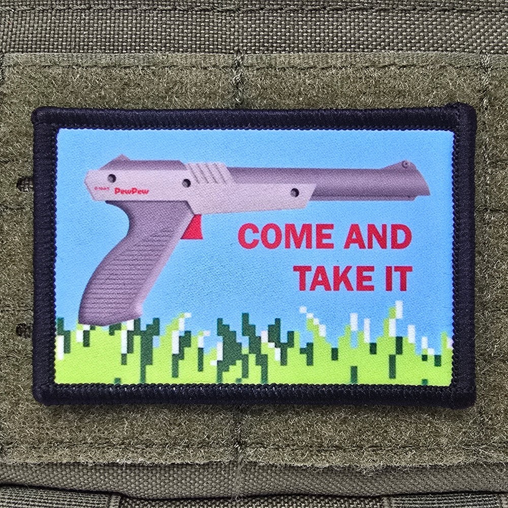 Come And Take It  Morale Patch Tactical Military Army USA Flag Hook & Loop 3x2