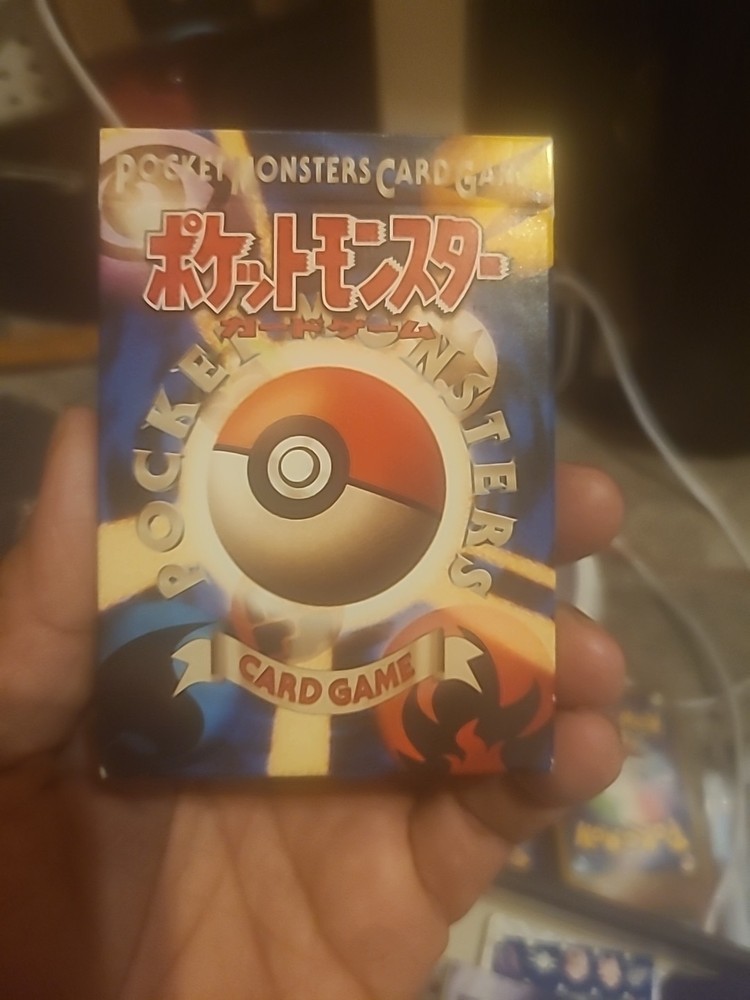 1996 Pokemon Base Set Japanese Deck Box Open Empty 104-0061